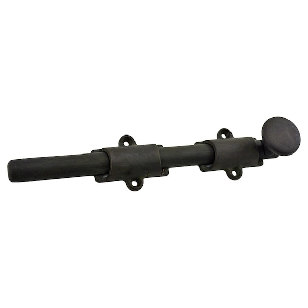 Ives Commercial Solid Brass 8in Deluxe Surface Bolt with Multiple Strikes Oil Rubbed Bronze Finish 253B10B8 - main